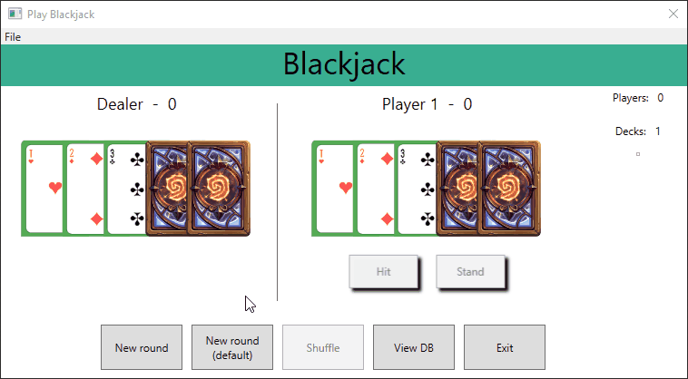 Blackjack game in C#